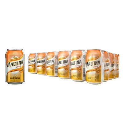 Maltina Non Alcoholic Malt Drink 330ml Can (Pack of 24)