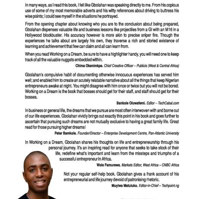 Working on a Dream: Lessons in life and business