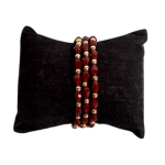 Wine-Coloured Assorted Agate Bracelets
