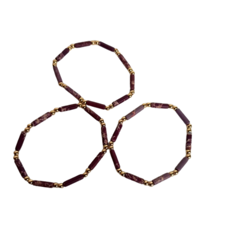 Purple Assorted Agate Bracelets