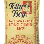 Tolly Boy Rice 20kg  (Long Grain or Easy Cook)