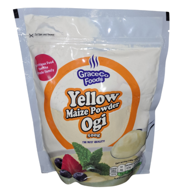 Ogi (Pap or Akamu) Powder by GraceCob - White, Brown, Yellow variants
